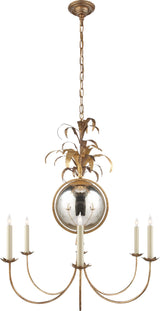 Gramercy Medium Kroonluchter — Chapman & Myers for Visual Comfort & Co. — Gilded Iron