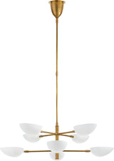 Graphic Large Two-Tier Kroonluchter Antique-Burnished Brass