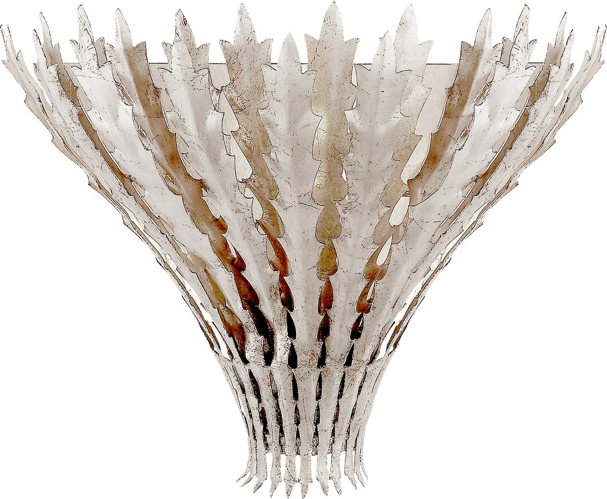Hampton Wandleuchte Burnished Silver Leaf