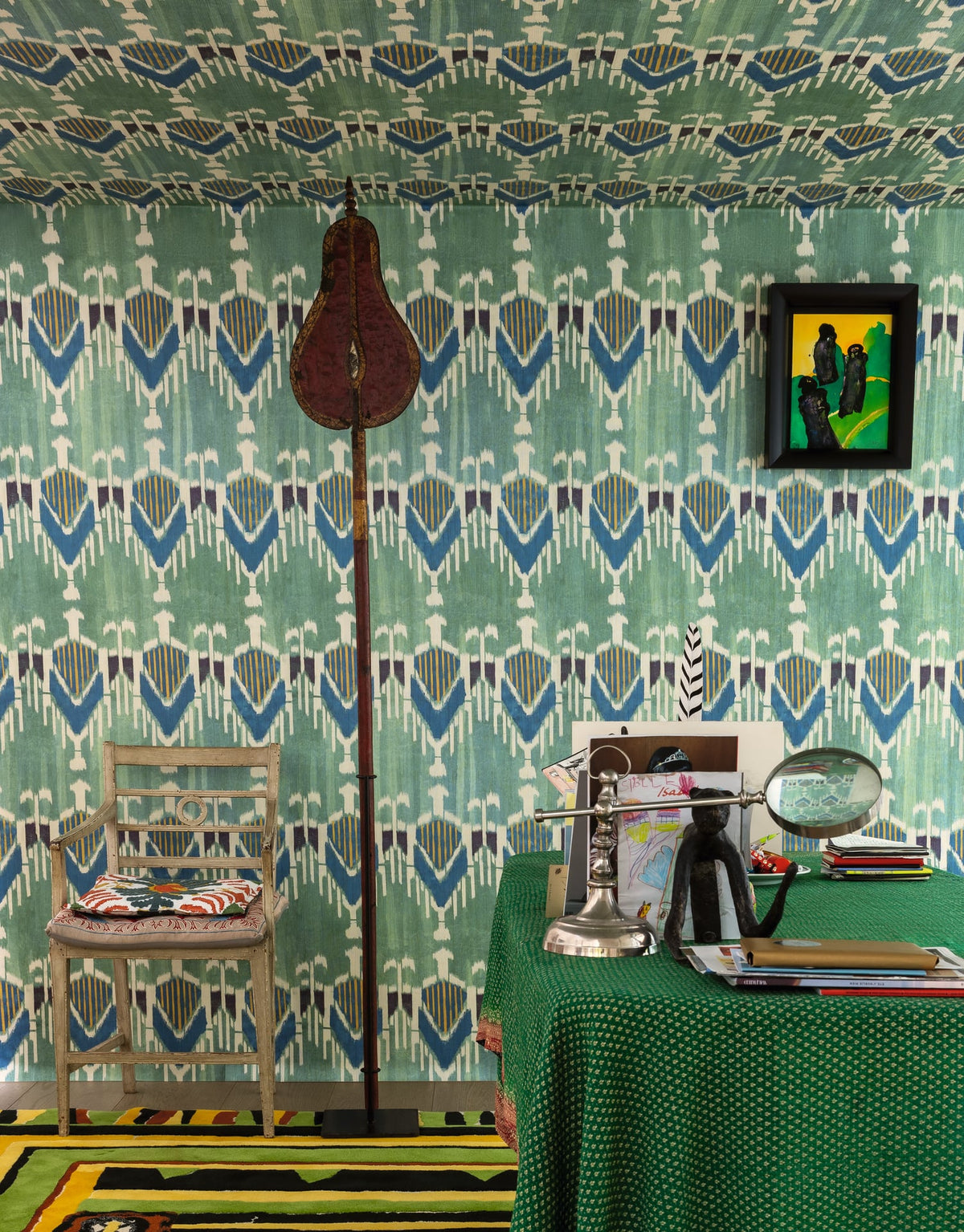 Happiness room setting — Pierre Frey wallpaper