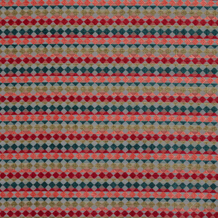 Kaleido Coral/Teal — Jane Churchill stof