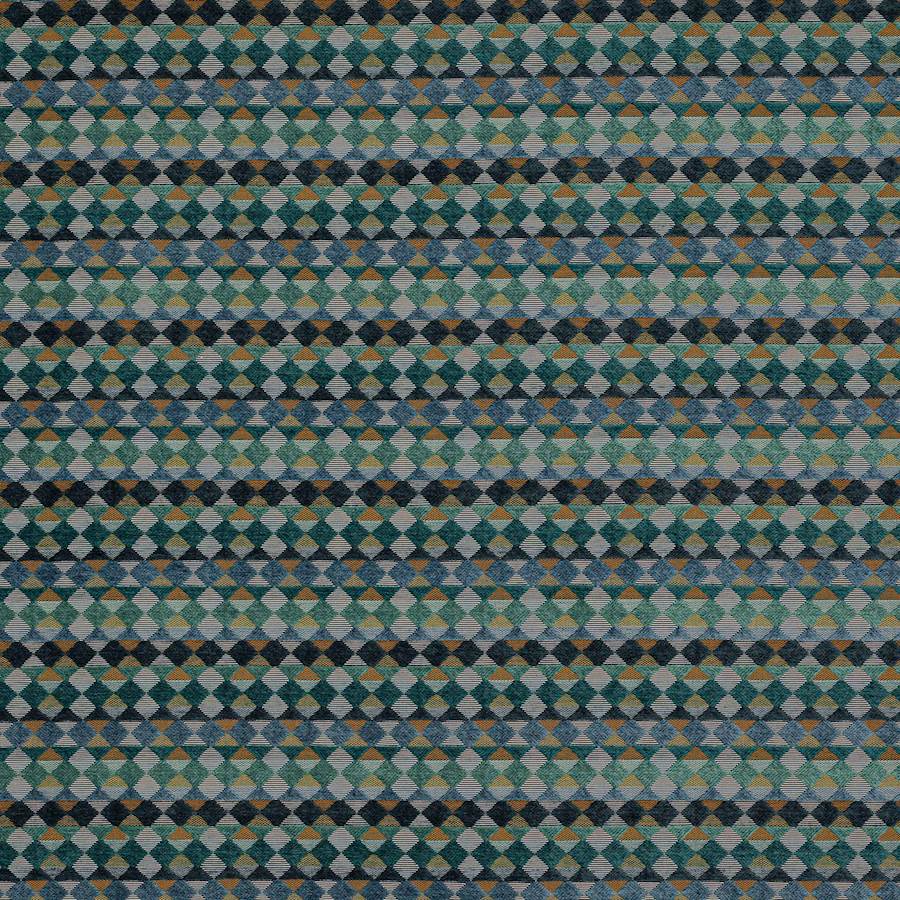 Kaleido Teal/Green — Jane Churchill stof