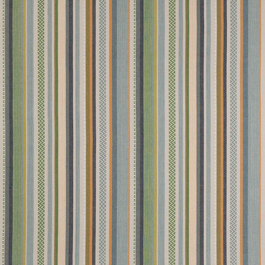 Cabrera Stripe Blue/Green — Jane Churchill -kangas