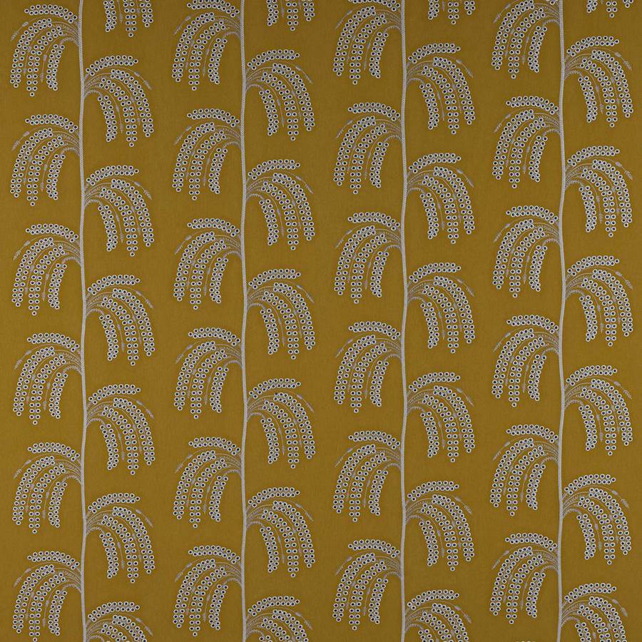 Helio Ochre/Charcoal — Jane Churchill stof