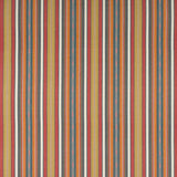 Harlie Stripe Tygprov — Jane Churchill Red/Indigo