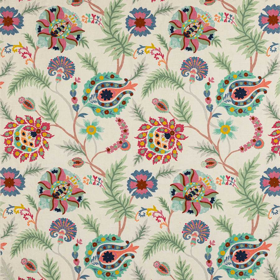 Bukhara Pink/Navy — Jane Churchill -kangas