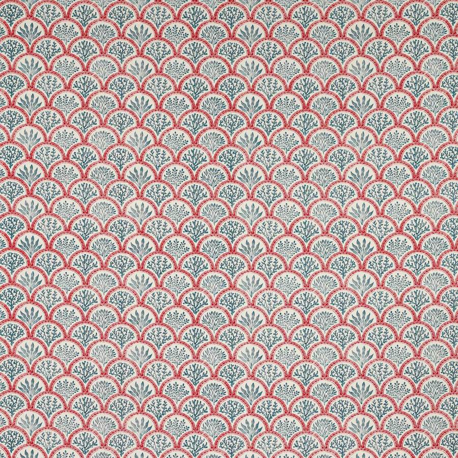Coralli Blue/Red — Jane Churchill stof