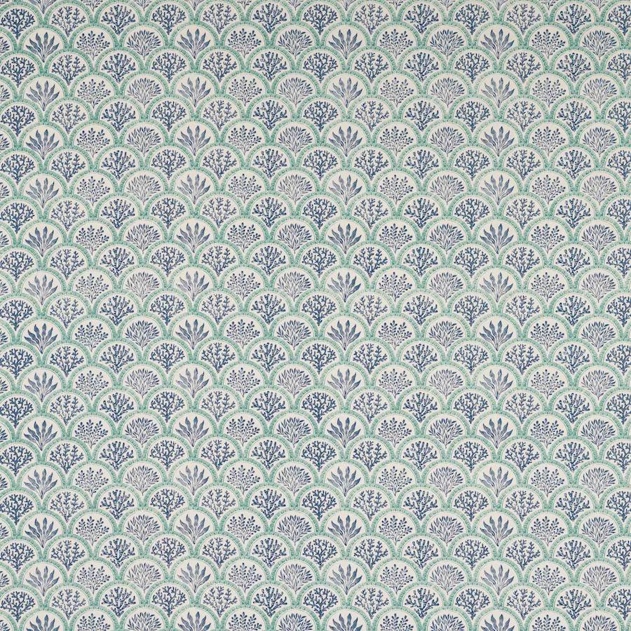 Coralli Blue/Teal — Jane Churchill stof