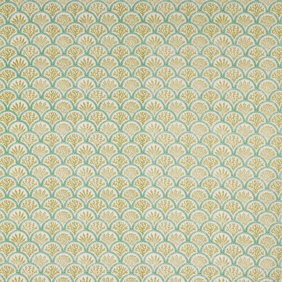 Coralli Lime/Teal — Jane Churchill stof
