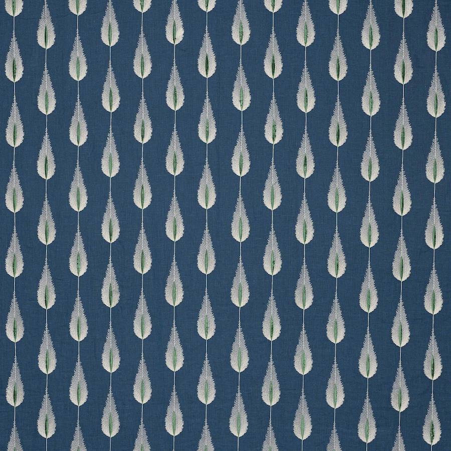 Plato Linen Navy — Jane Churchill stof