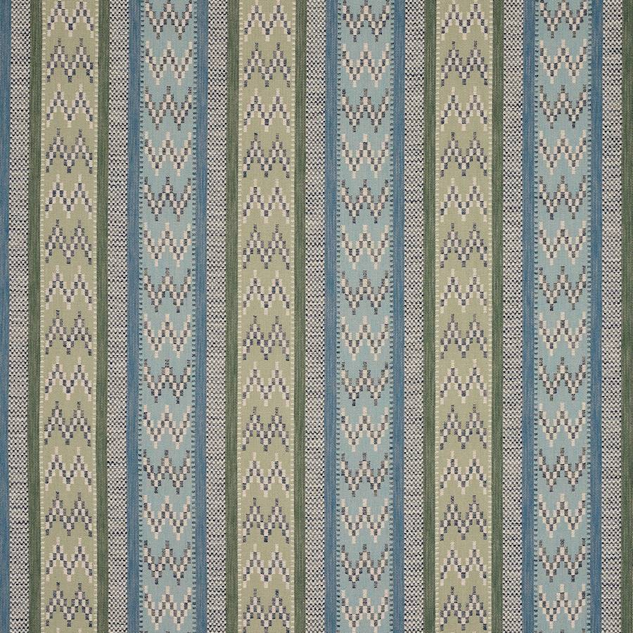 Rivina Stripe -kangasnäyte — Jane Churchill Blue/Green