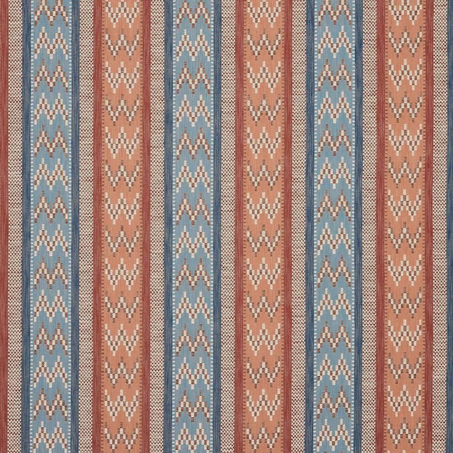 Rivina Stripe Tomato/Blue — Jane Churchill -kangas