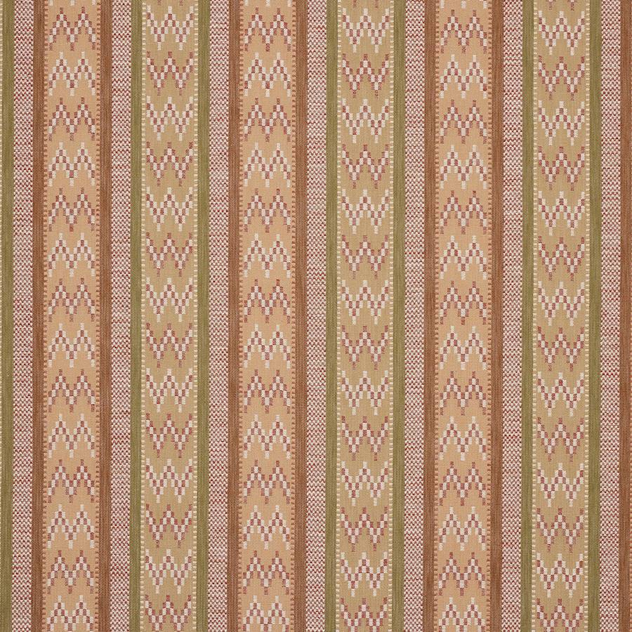 Rivina Stripe Olive/Terracotta — Jane Churchill -kangas