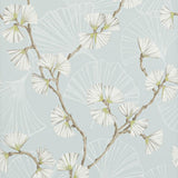 Snow Flower Aqua/Lime — Jane Churchill -tapetti
