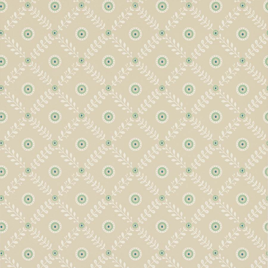 Payton Beige/Aqua — Jane Churchill Tapete