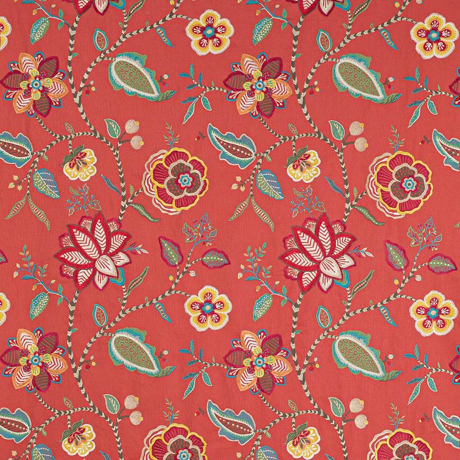 Havana Bright Red/Multi — Jane Churchill -kangas
