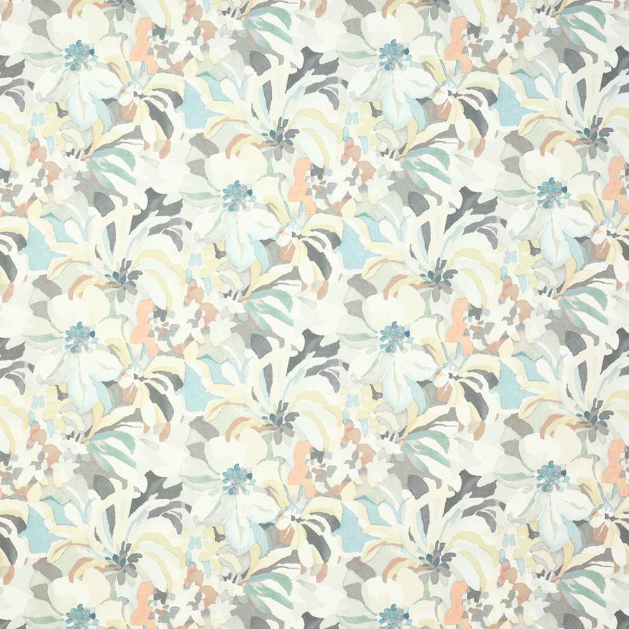 Hot House Grey/Aqua — Jane Churchill stof