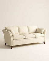 Jio Essex sofa 3-seater 215 cm without skirt upholstered in Cabris Neige