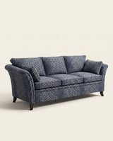 Jio Essex bank 3-zits 215 cm zonder rok bekleed met Panthera Navy
