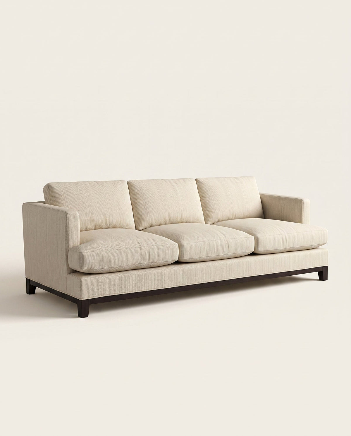 Jio New York sofa 3-seater 240 cm upholstered in Cabris Neige