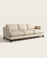 Jio New York sofa 3-seater 240 cm upholstered in Cabris Neige
