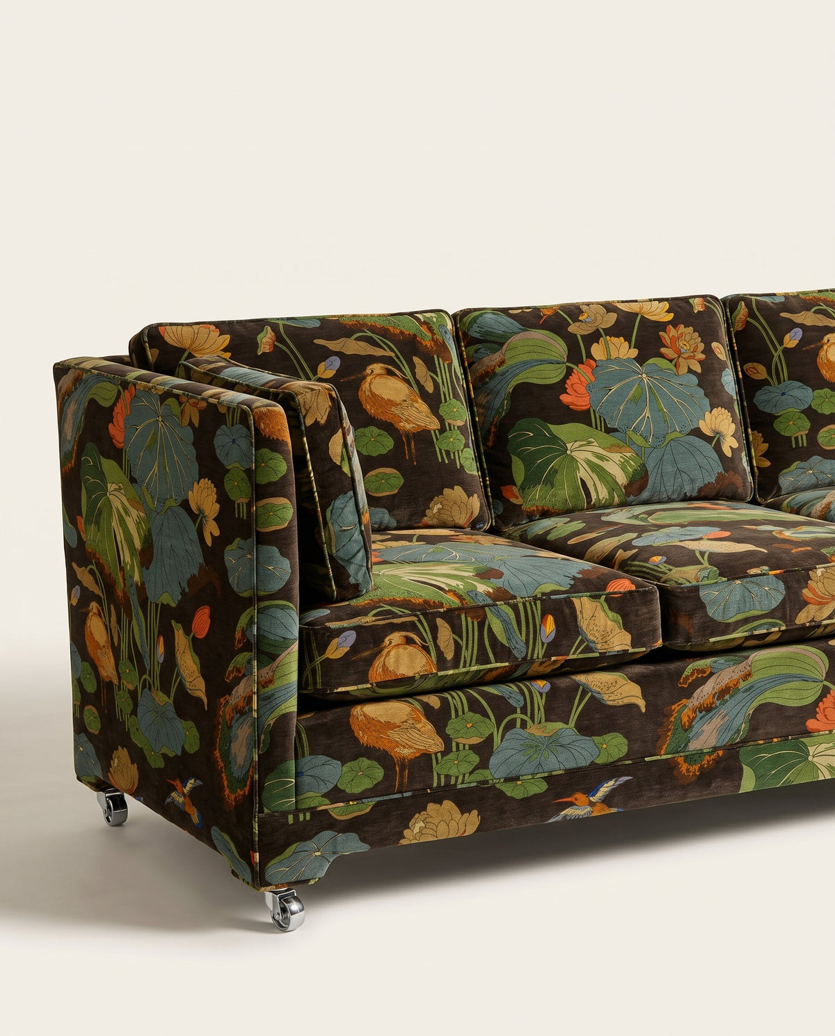 Jio Piano -sohva 3-istuttava 210 cm, verhoilu Nympheus Velvet Indigo