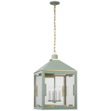 Ormond Laterne – Celadon And Gild With Clear Glass