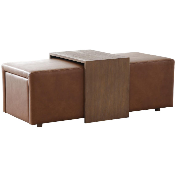 Pouf Campden in pelle — Keiichi