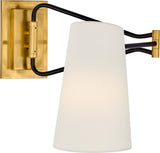 Keil Swing Arm Vägglampa — Visual Comfort — Antique-Burnished Brass / Utan ljuskälla detaljbild