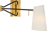 Keil Swing Arm Vägglampa — Visual Comfort — Antique-Burnished Brass / Utan ljuskälla detaljbild