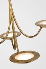 Keira Medium Takkrona — Thomas O'Brien for Visual Comfort & Co. — Hand-Rubbed Antique Brass detaljbild