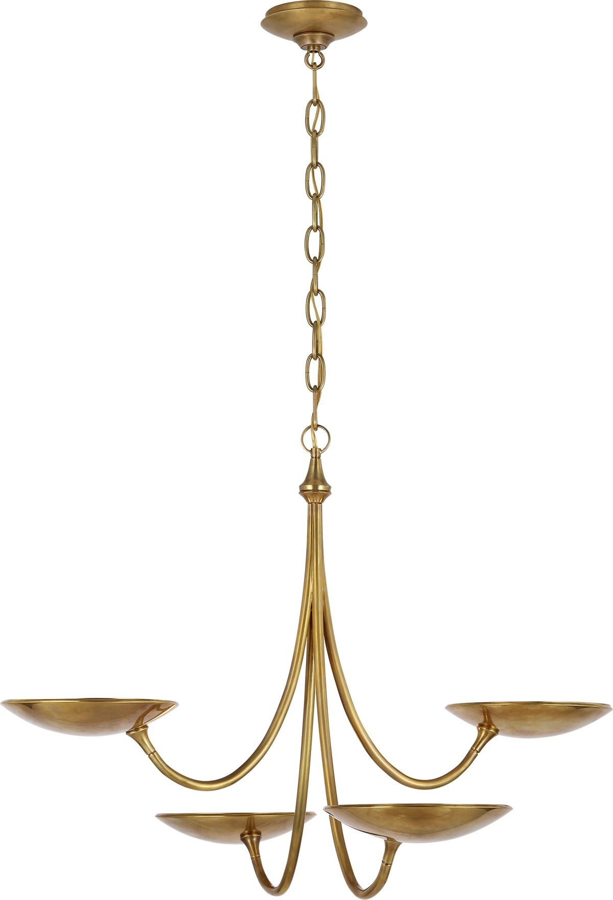 Keira Medium Takkrona — Thomas O'Brien for Visual Comfort & Co. — Hand-Rubbed Antique Brass