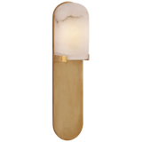 Melange Wandlamp Medium – Antique-Burnished Brass With Alabaster Shade