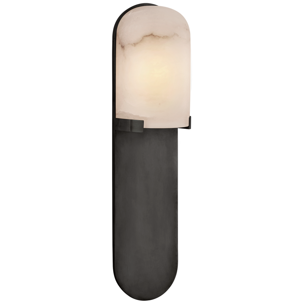 Melange Wandlamp Medium – Bronze With Alabaster Shade