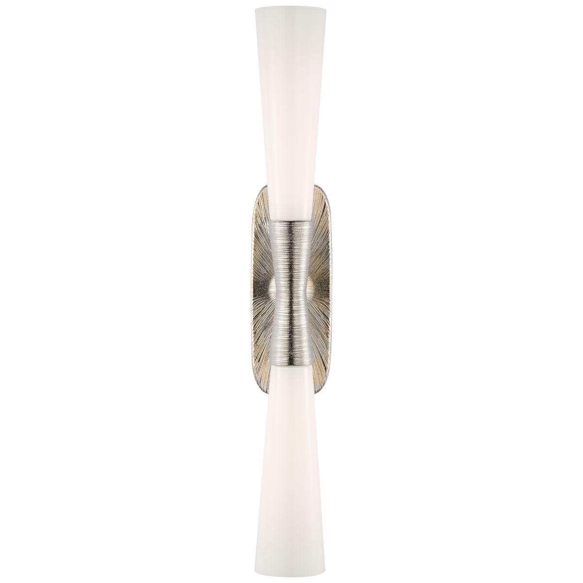 Utopia-seinävalaisin – Polished Nickel With White Glass