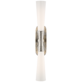 Utopia-seinävalaisin – Polished Nickel With White Glass