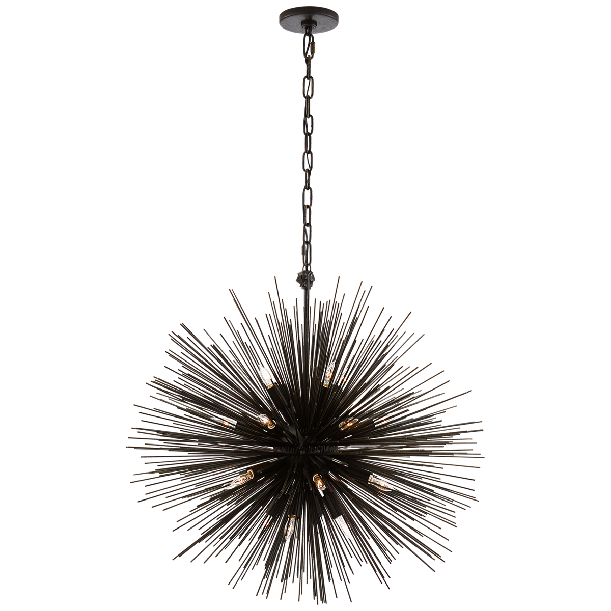 Strada Medium Round Chandelier – Aged Iron