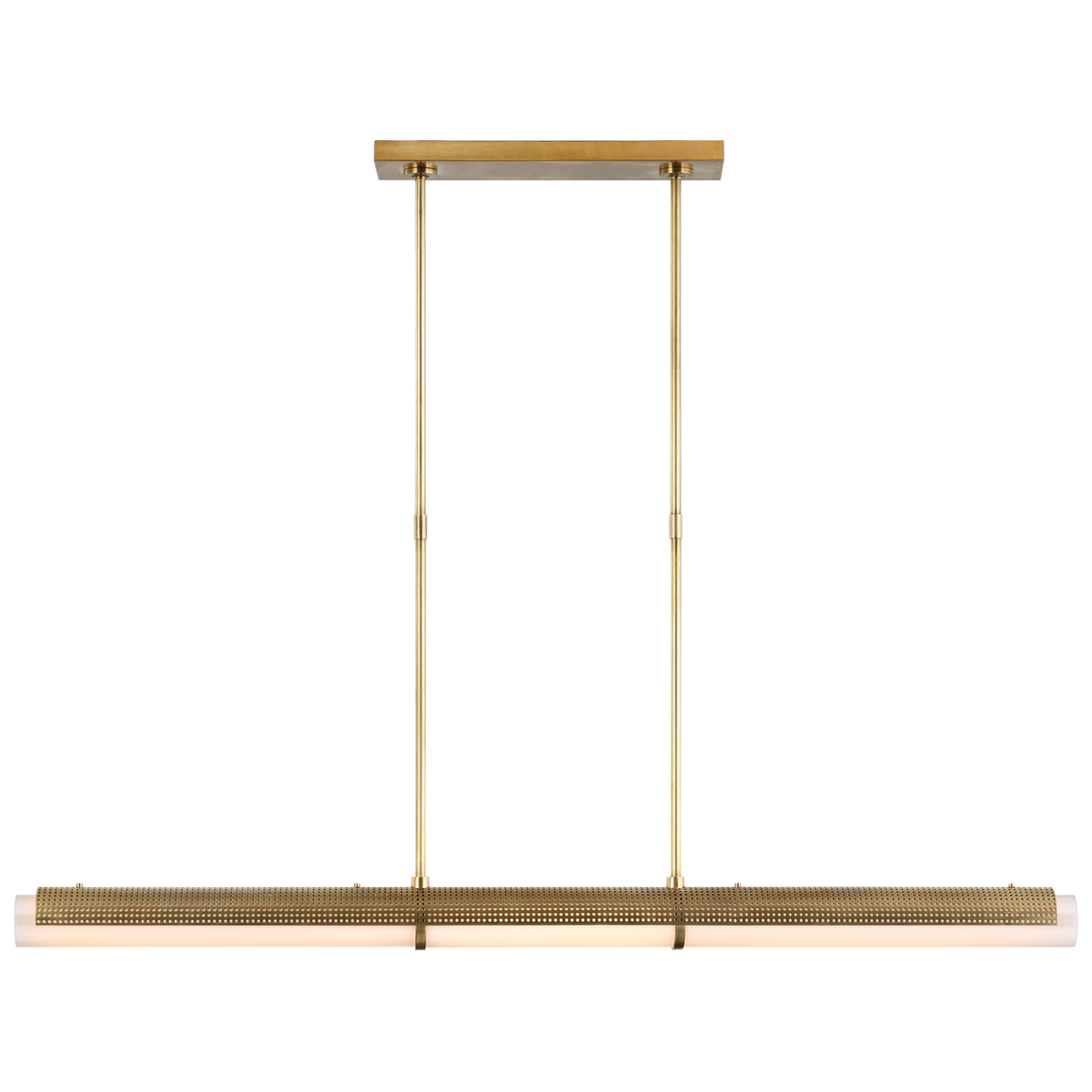 Precision-kattovalaisin – Antique-Burnished Brass With White Glass