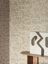 L’Explorateur room setting — Pierre Frey wallpaper