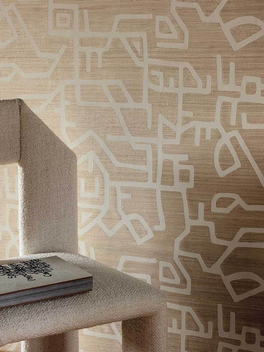 L’Explorateur room setting — Pierre Frey wallpaper