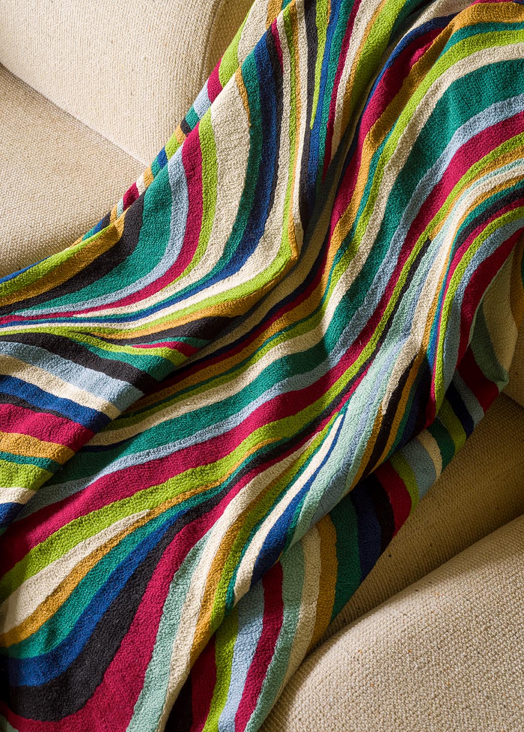 Lagon room setting — Pierre Frey fabric
