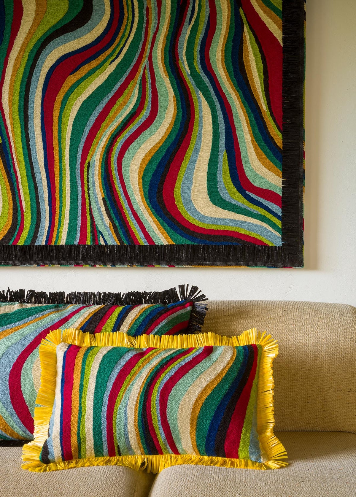 Lagon room setting — Pierre Frey fabric