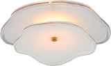 Leighton 14" Layered Plafonnière — kate spade new york for Visual Comfort & Co. — Soft Brass with Cream Tinted Glass