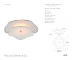 Leighton 14" Layered Plafonnière — kate spade new york for Visual Comfort & Co. maatschets