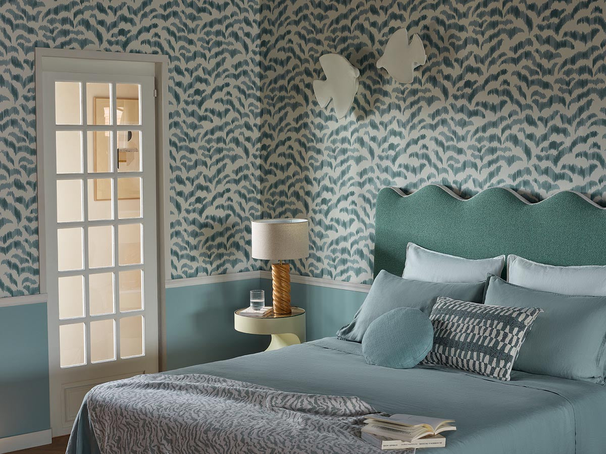 Les Dunes room setting — Pierre Frey wallpaper