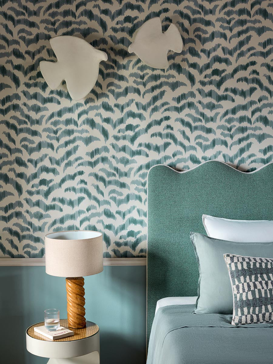 Les Dunes room setting — Pierre Frey wallpaper