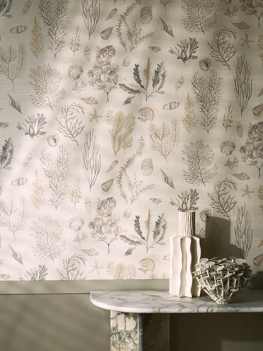 Les Sablons room setting — Pierre Frey wallpaper