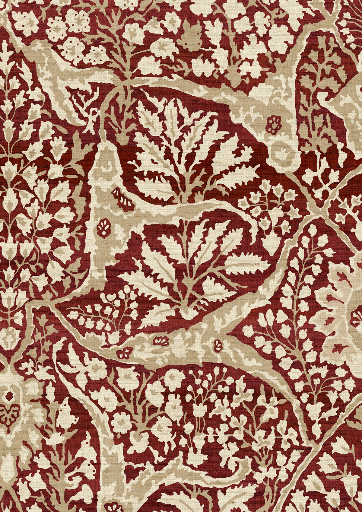 Alhambra 100 Garnet – Nahaufnahme — Lewis & Wood Tapete