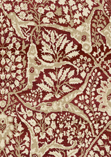 Alhambra 100 Garnet – Nahaufnahme — Lewis & Wood Tapete