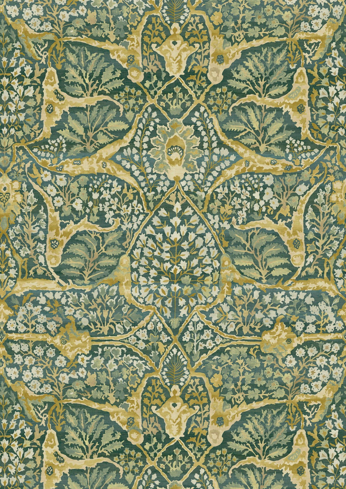 Alhambra 100 Verdure – volle Breite — Lewis & Wood Tapete